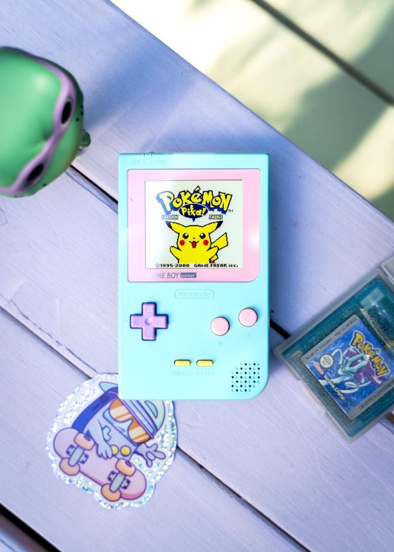 Game Boy Pocket Color – Pastel Edition (Made to Order) | Custom PCB, IPS Screen, Handcrafted Retro Console