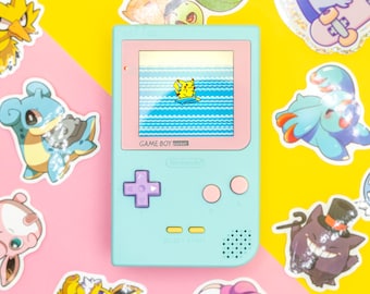 Game Boy Pocket Color – Pastel Edition (Made to Order) | Custom PCB, IPS Screen, Handcrafted Retro Console