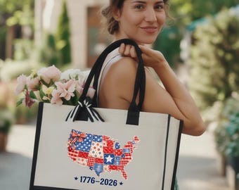 Usa 4th of July Tote Bag, America 2026 Bag