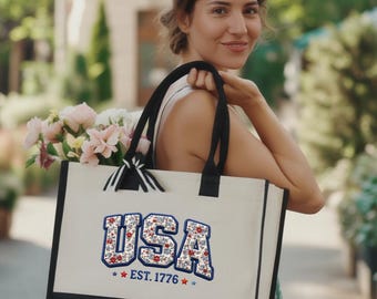Usa 4th of July Tote Bag, America 2026 Bag
