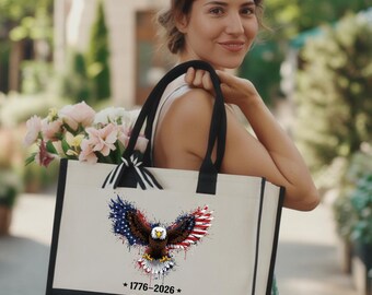 Usa 4th of July Tote Bag, America 2026 Bag