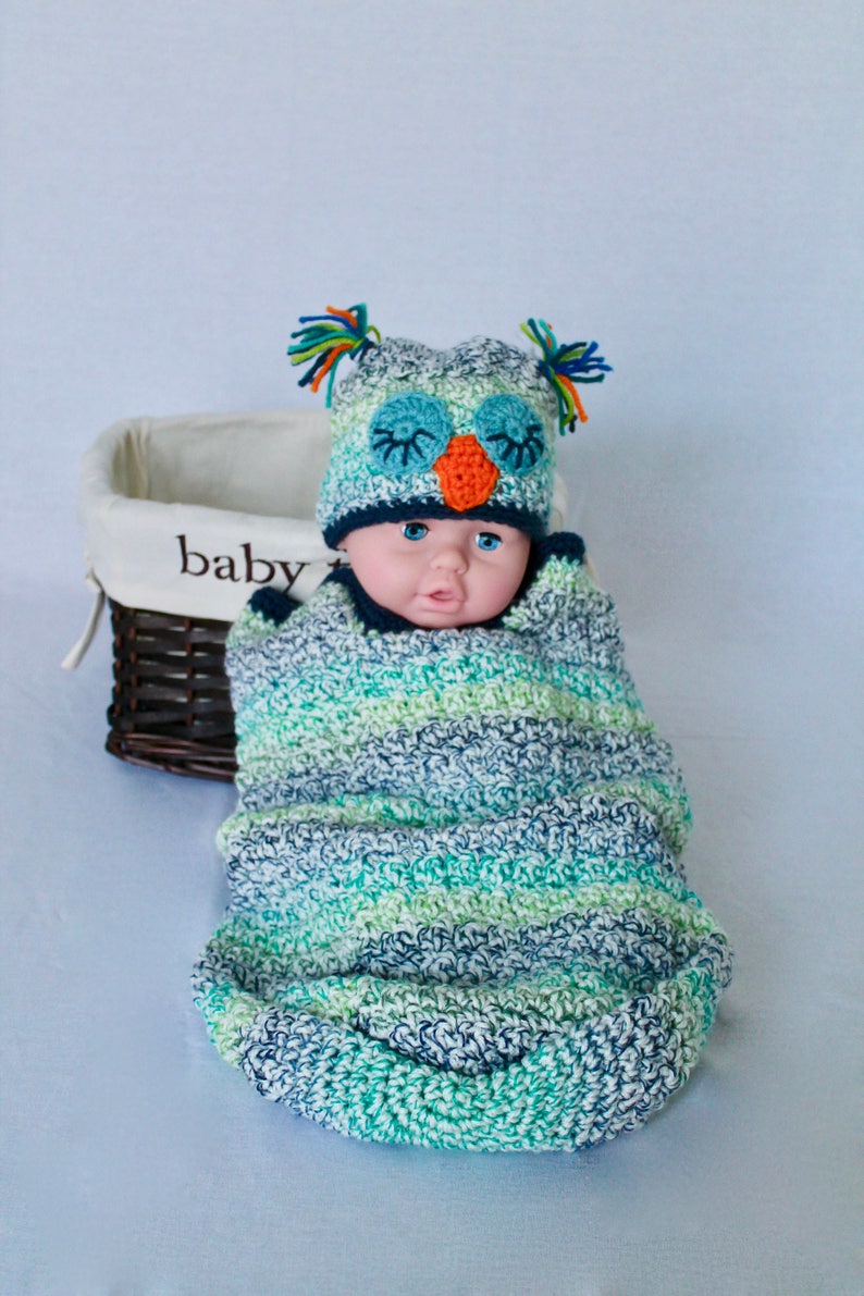 Baby Crochet Cocoon Baby Swaddle Sack Cocoon Blue and Etsy