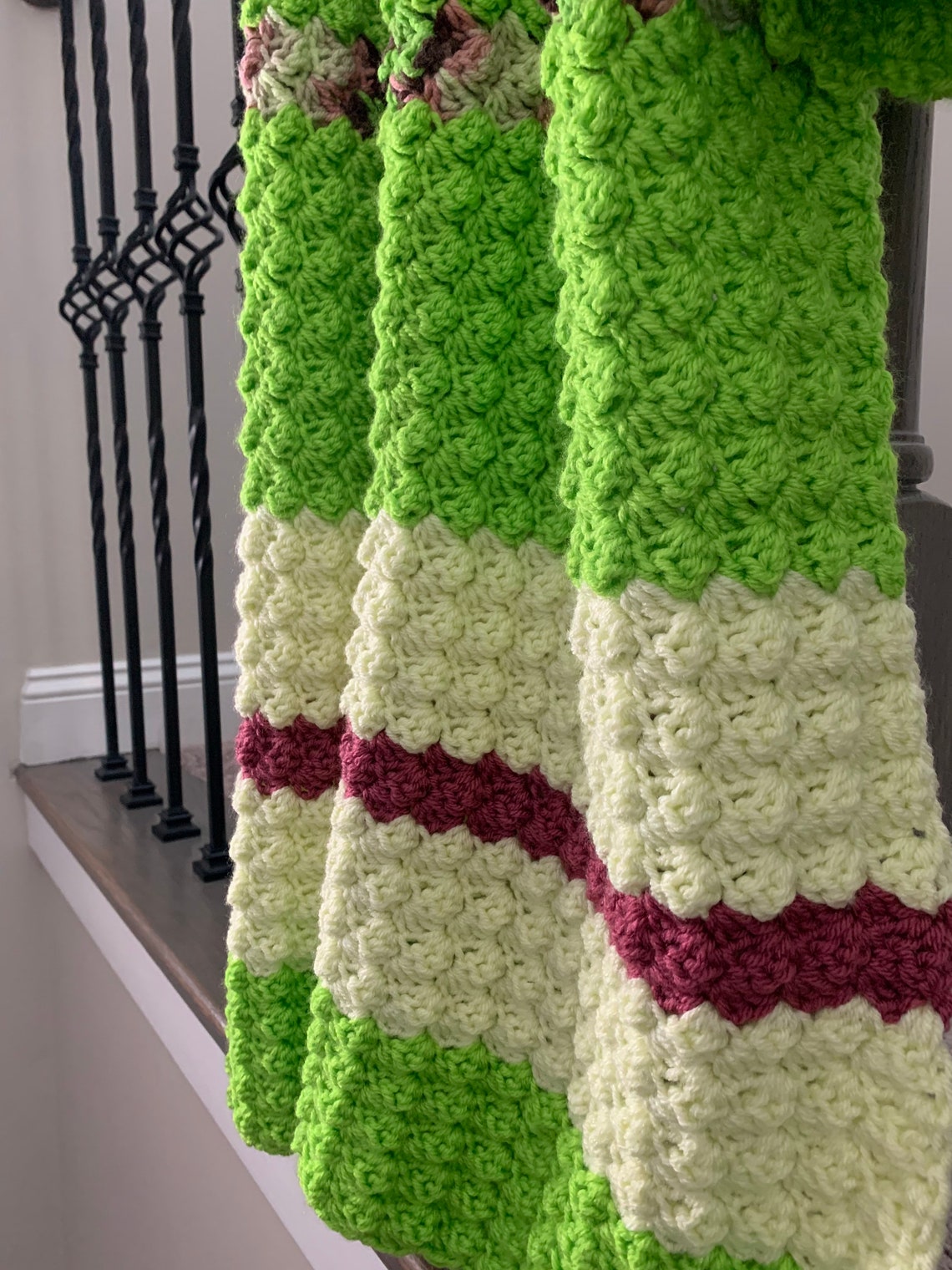 Afghan Blanket English Tea Afghan Cozy Throw Medium Weight Etsy