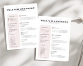Interior Designer Resume Template | Modern Canva CV & Cover Letter (US Letter)