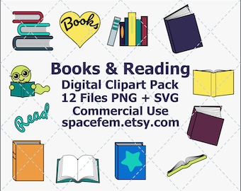 Reading SVG Books Kids Bookworm English Class