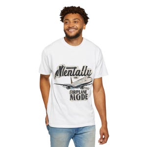 機内モードTシャツ | ヴィンテージ飛行機トラベルTシャツ 画像 7