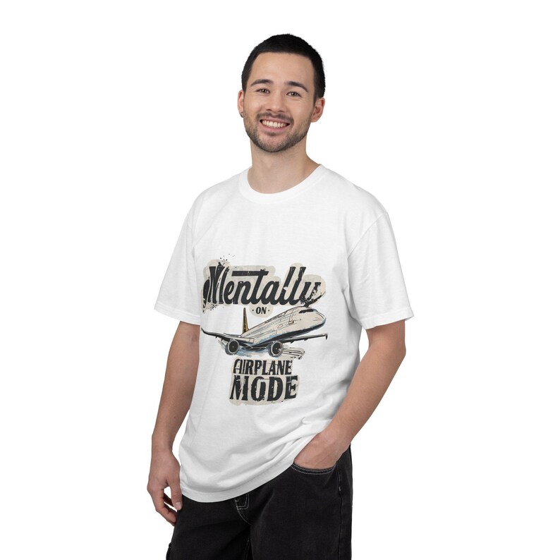 機内モードTシャツ | ヴィンテージ飛行機トラベルTシャツ 画像 2