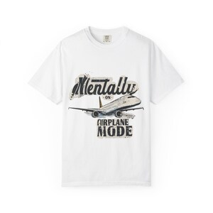 機内モードTシャツ | ヴィンテージ飛行機トラベルTシャツ 画像 1