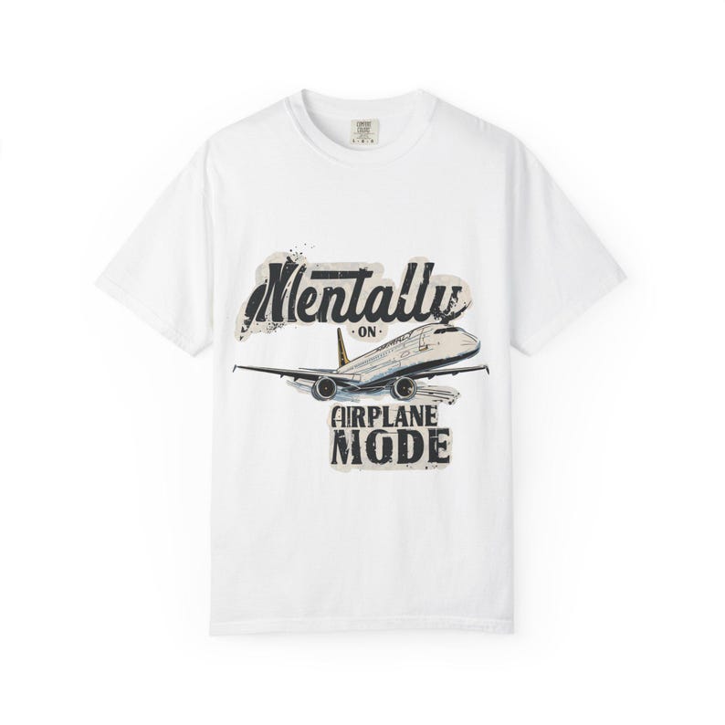 機内モードTシャツ | ヴィンテージ飛行機トラベルTシャツ 画像 1
