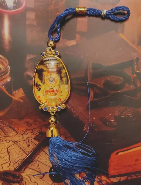 Maa Baglamukhi Mandir Blessed wall car hanging Drwaing Postivity Prosperity Luck++