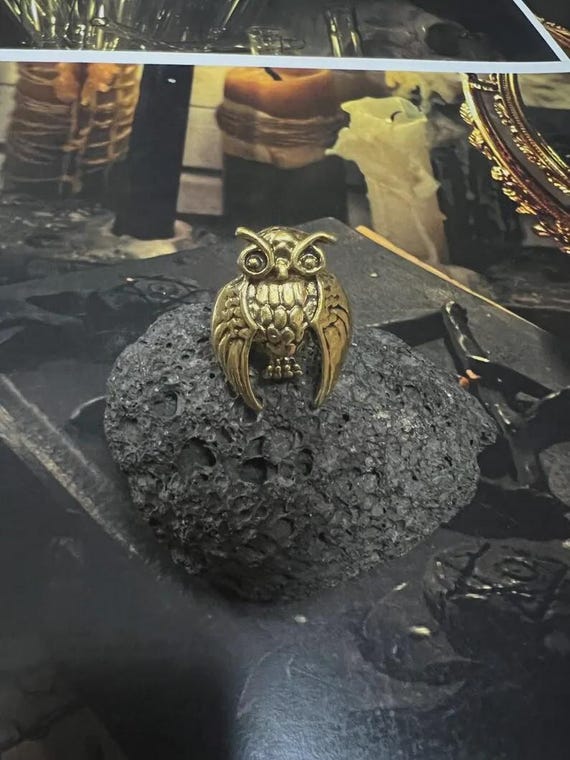 Owl Ring - 'Enshrined Arca of Brobdingnagian Regnant'