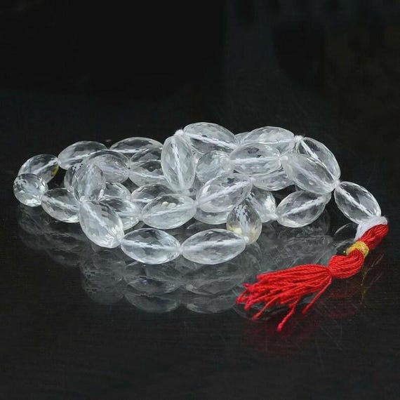 Lord Shiva Sphatik Mala Crystal Quartz Mala Diamond Cutting 108+1 Bead Energized