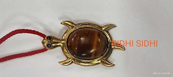 Aghori Kali Ashta Siddhi Turtle Pendant - 8 Occult Psychic Powers