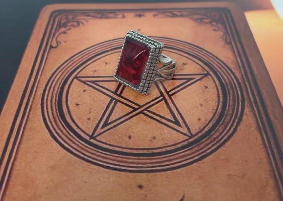 Smashan Kali Real Vamplre Transformation Relic Supreme Power Wealth Phychic Ring+Gift