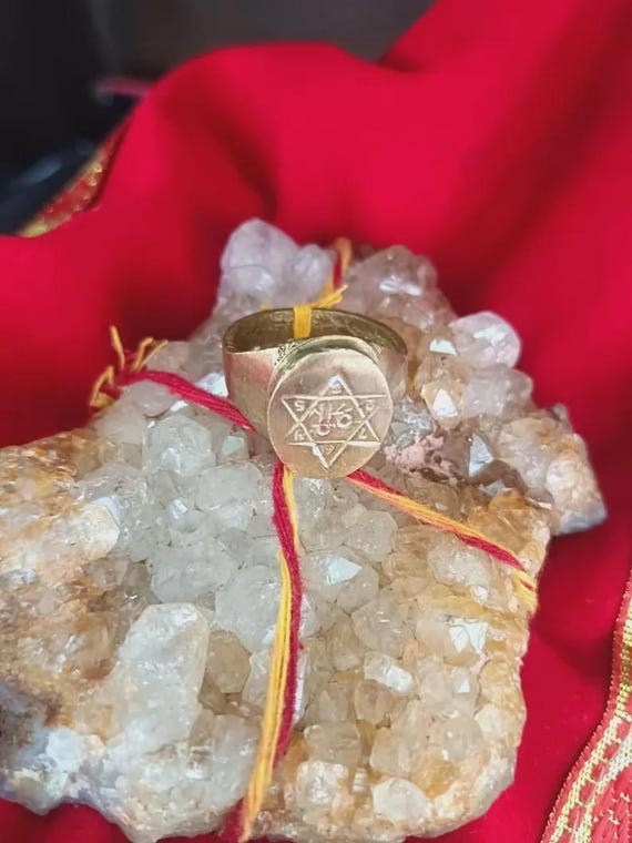 Negative Energy Destroy Bless Rare Protection Ring GOOD LUCK PROTECTION | Most Powerful & Divine