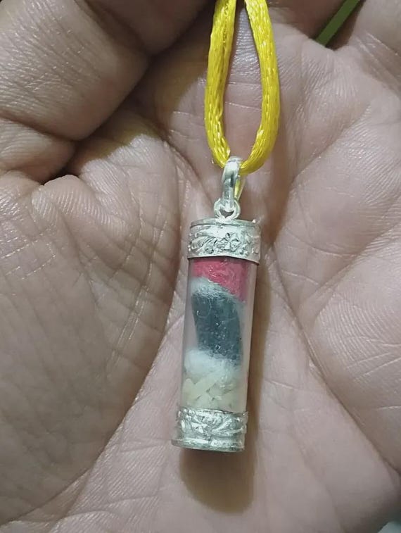 Aauthintic Latest Wealth Richness Nagmani Cobra Black Snake Stone Pendant
