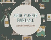 ADHD Weekly Planner Printable, Neurodivergent Organizer, Gentle Productivity (Digital Download)