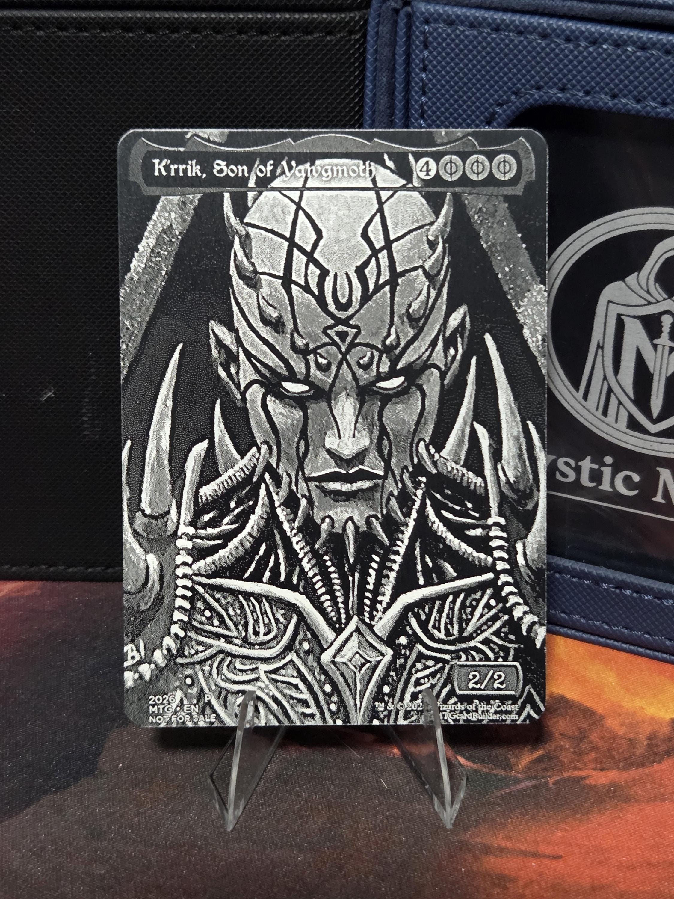 Fully Custom Stainless Steel Card – Personalized Engraved Trading