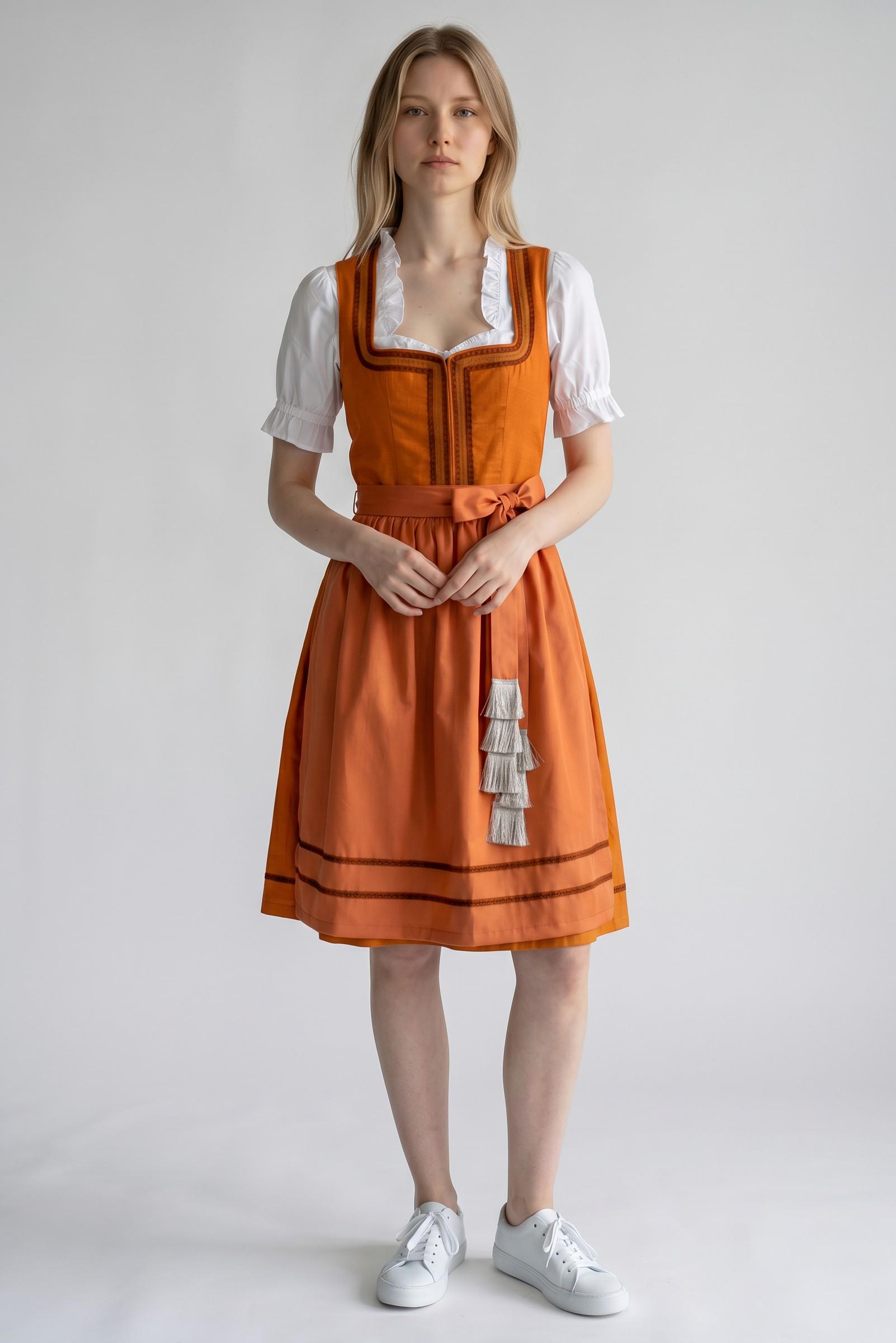 knee length dresses for ladies Denim Blue Midi German Dirndl  Lederhosen Store