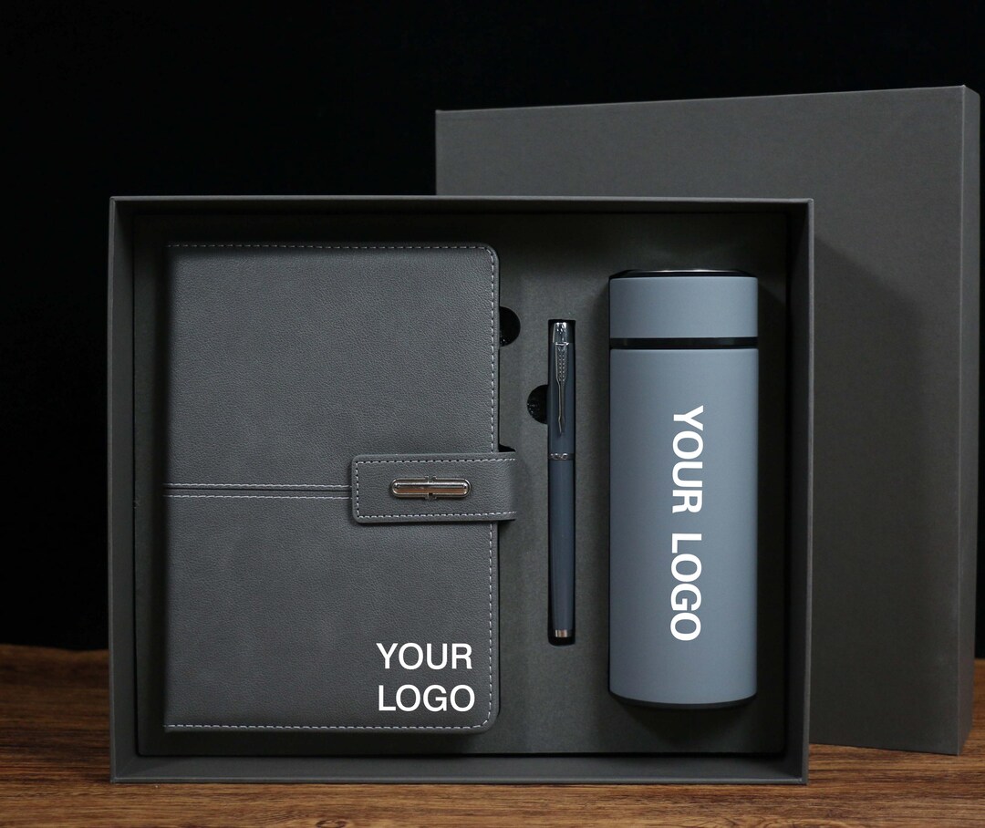 Custom Logo Notebook Gift Set | Personalized Corporate Journal, Pen ...