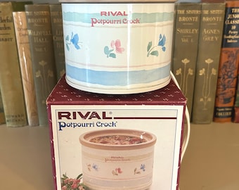 Vintage 1980s Rival Potpourri Warming Crock With Original Box and Manual