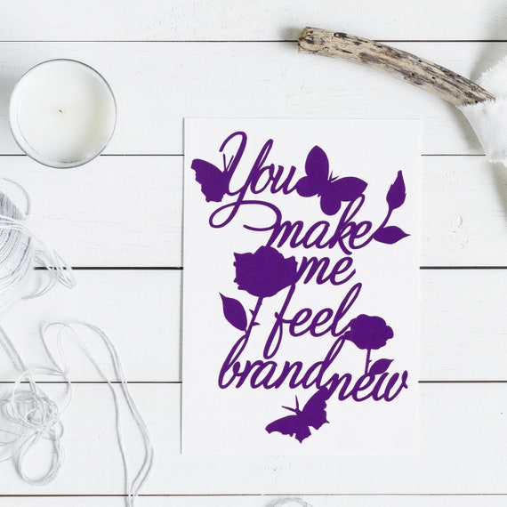 You Make Me Feel Brand New Print Art Print Purple Paper Etsy You Make Me Feel Brand New Print Art Print Purple Paper Etsy