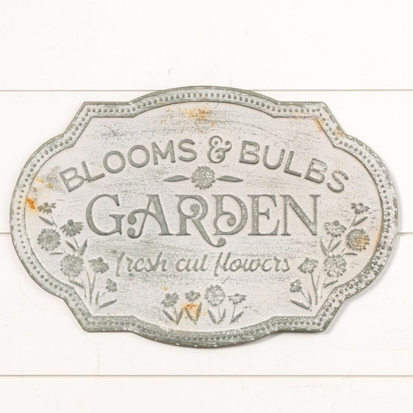 Market Garden Distressed Metal Sign by Primitives by Kathy