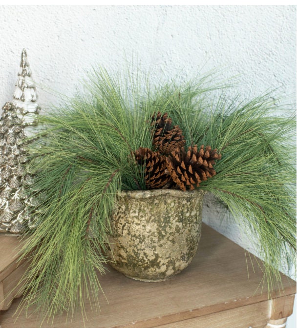 Faux Pine Branch - Green - Decorating – verde