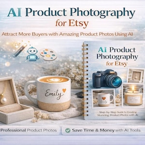 Etsy 商品写真撮影ガイド | AI 画像最適化（デジタルダウンロード）