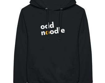 Sudadera con capucha negra Odd Noodle - Algodón supersuave, corte unisex
