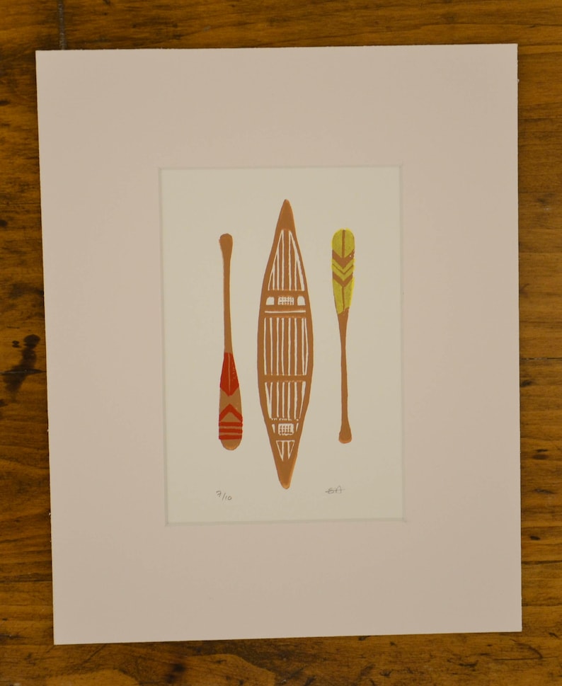 Canoe and Paddles image 4