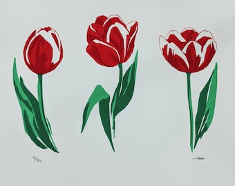 Canada 150 Tulips Screenprint