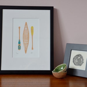 Canoe and Paddles