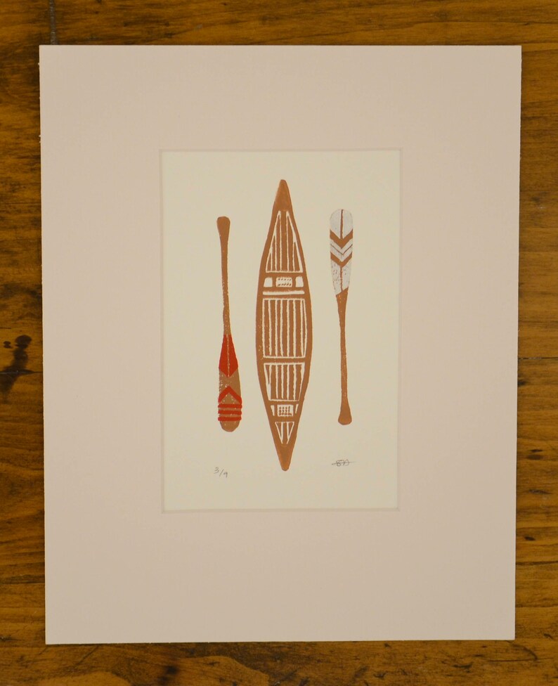 Canoe and Paddles image 3