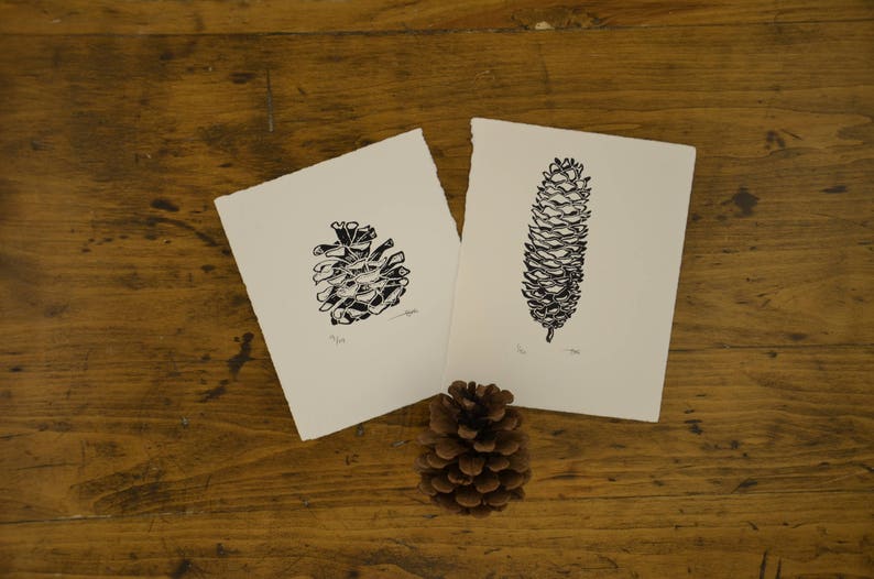 Pinecone Linocuts image 3