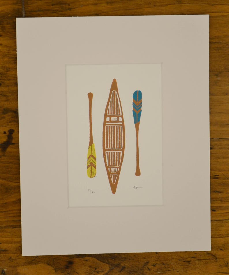 Canoe and Paddles image 5