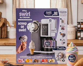 Ninja CREAMi Scoop & Swirl Frozen Dessert Maker 13-in-1 Ice Cream