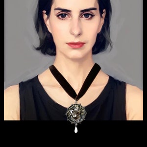 Gargantilla de terciopelo con diamantes Herkimer: collar de piedras preciosas de pirita y cuarzo, gargantilla mineral con diamantes Herkimer, cuarzo y pirita.