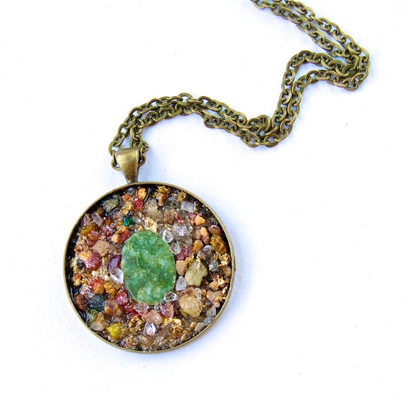 Wearable Art Circular Pendant
