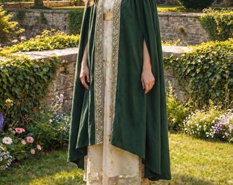 Renaissance Cloak Gift for Her Medieval Cape Women Men Fantasy LARP Costume