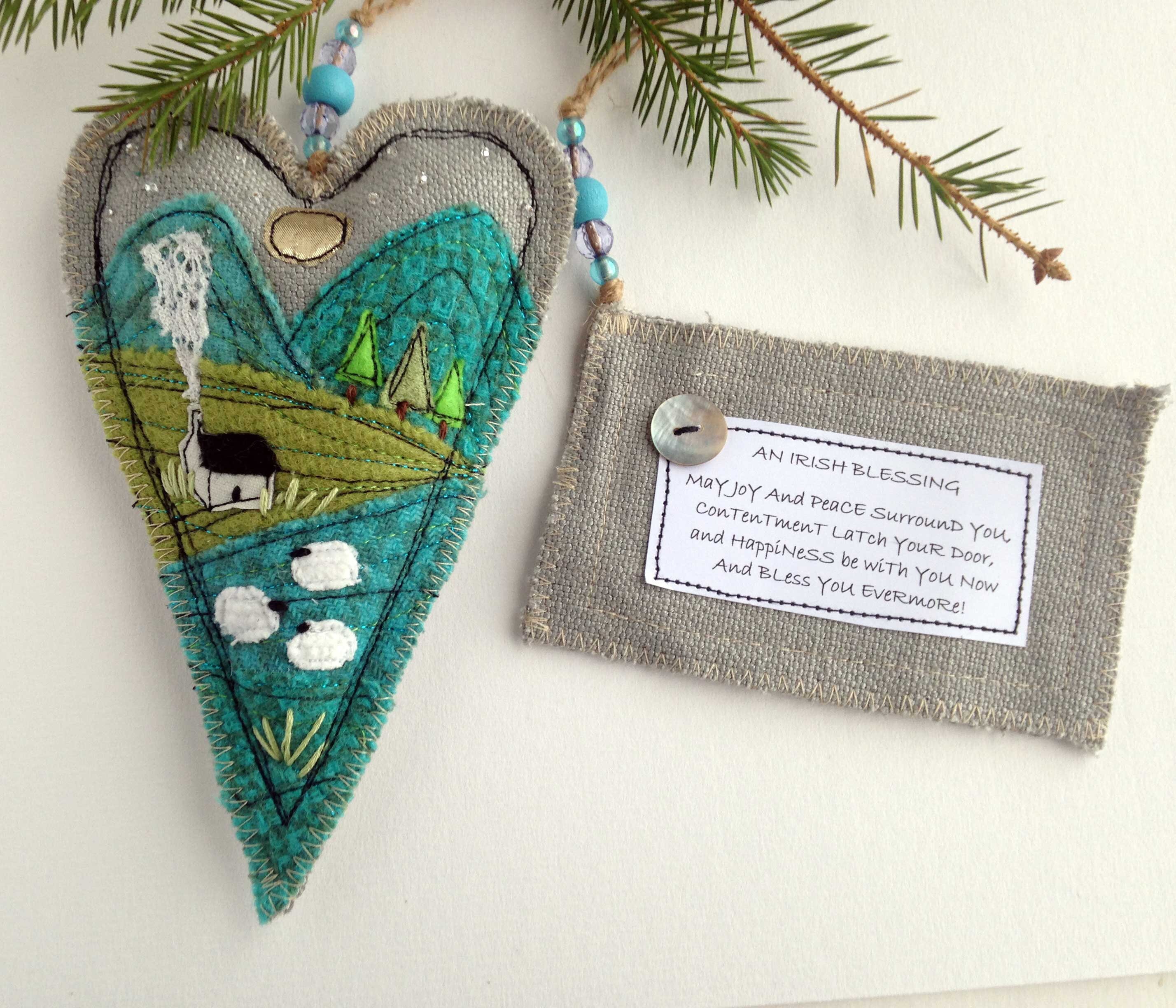 Ireland Christmas Ornament Irish Blessing Housewarming Gift Etsy