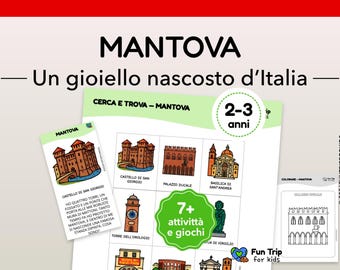 Mantua Level 1 Kit (2–3 years) – Travel Games for Kids – Printable Italian-Inspired Activities – PDF in Italian