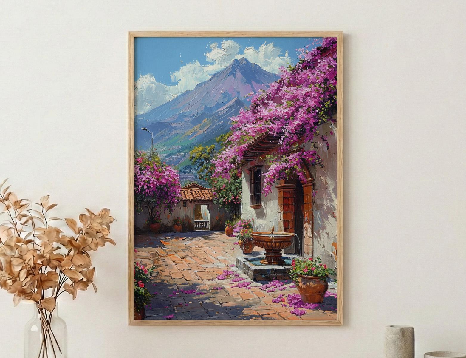 Bougainvillea oil paint - Etsy 日本