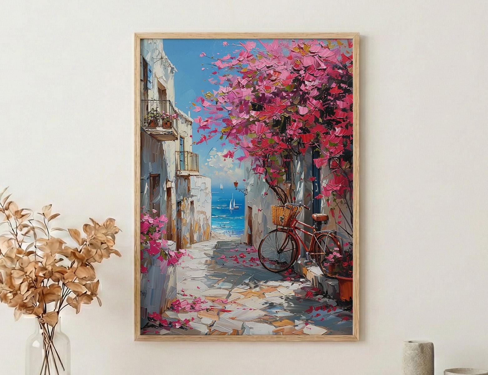 Bougainvillea oil paint - Etsy 日本