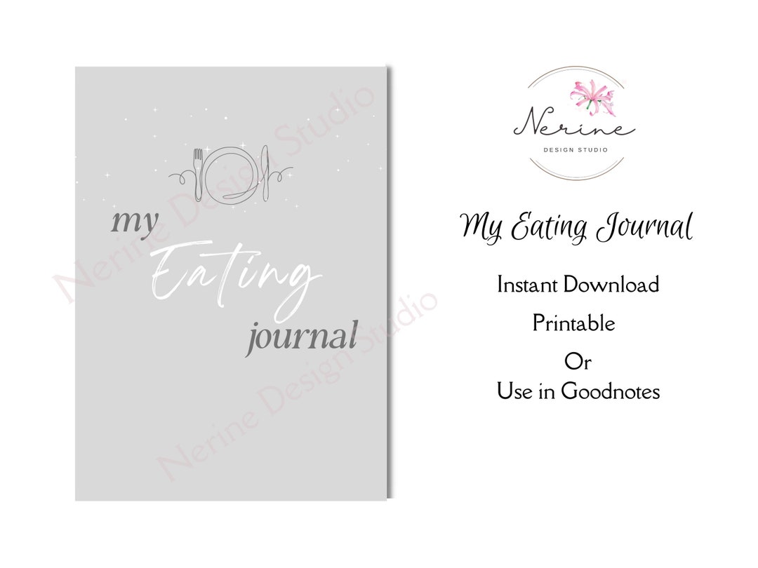 My Eating Journal, Printable Meal Planner, Goodnotes Planner, Daily