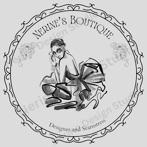 Premade Logo Design, clothes brand, womens product, business digital Design, online boutique, gothic aesthetic