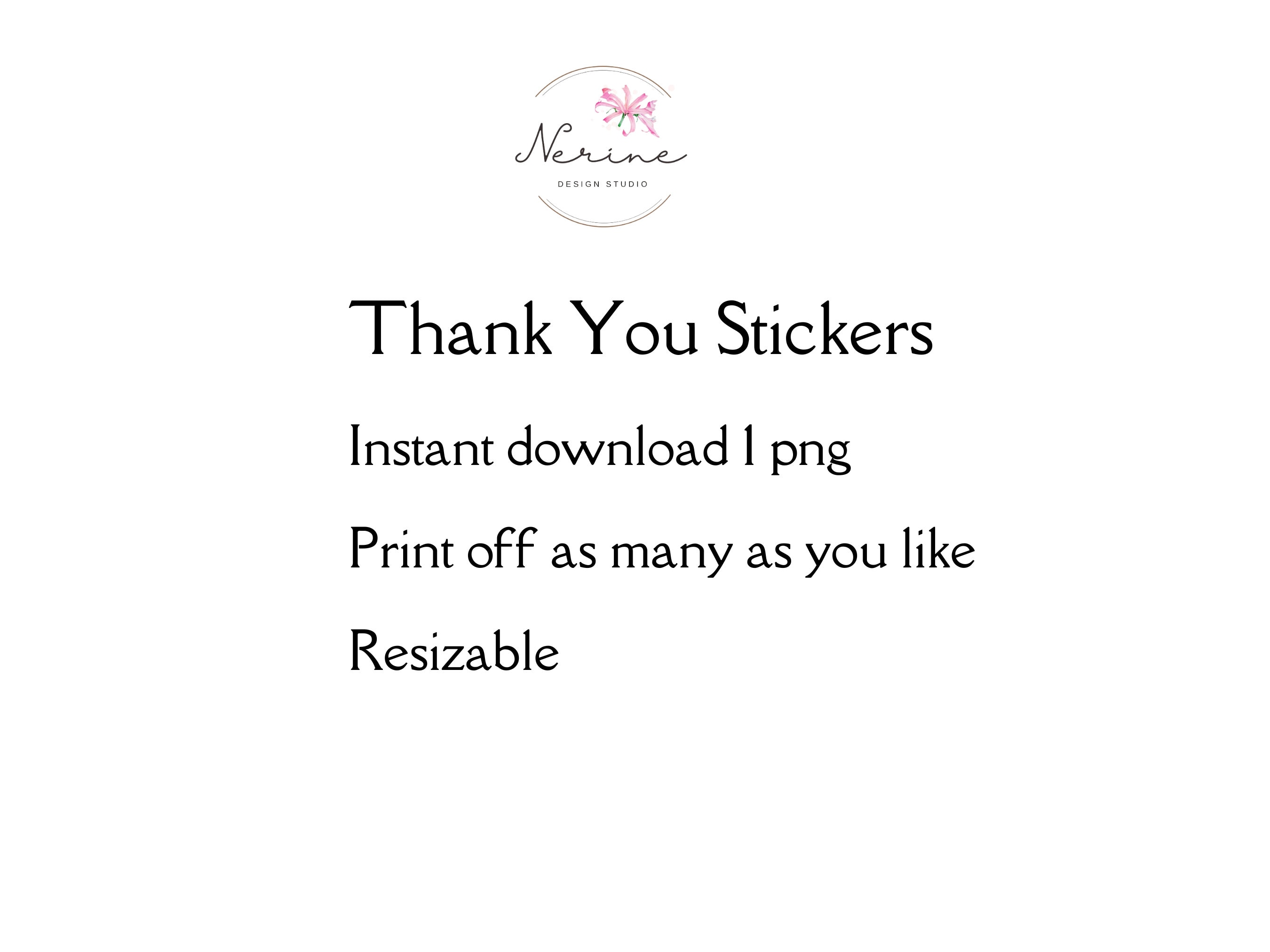 Vinted Thank You Stickers, Circle Small Business Packaging Labels