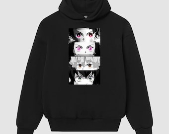 Demon Slayer Hoodie White And Black