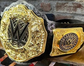 Réplica del cinturón de campeón mundial de peso pesado de lucha libre, talla para adulto, 6 mm