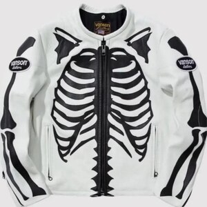 Vanson Skeleton Leather Jacket - Etsy